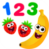 funny food 123 number android application logo